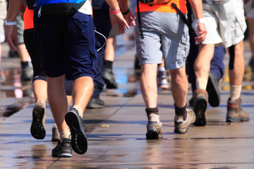 An annually recurring large walking event