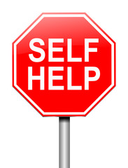 Self help concept.