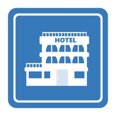 Obraz premium Hôtel dans un panneau