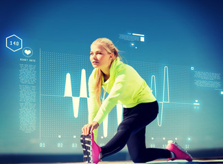 woman doing sports outdoors
