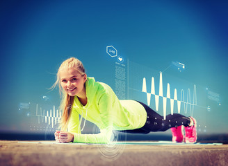 woman doing sports outdoors