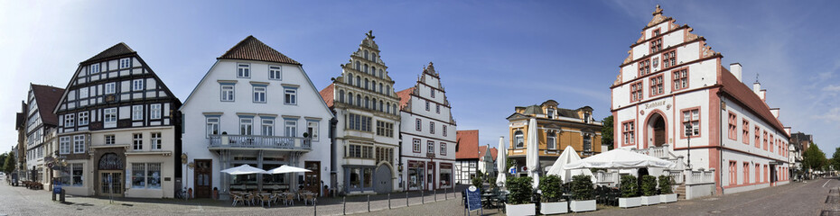 Fototapeta na wymiar Salzuflen Rathaus Panorama