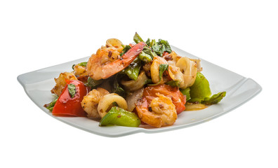 Seafood with vegetables