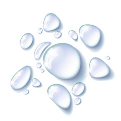 Transparent water drop