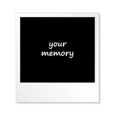 Polaroid - Foto auf weißem Hintergrund