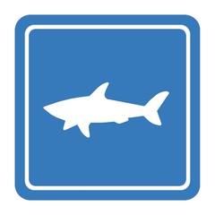 Fototapeta premium Requin dans un panneau
