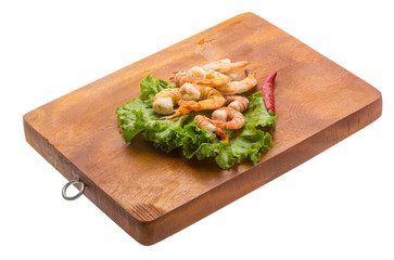 Unshelled king prawn