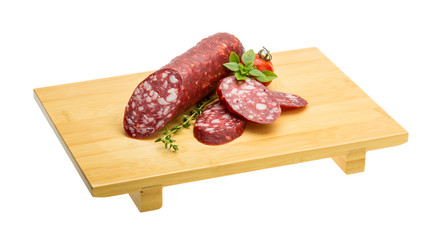 Salami sausages