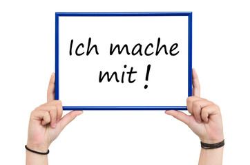 ich mache mit