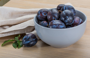 Ripe fresh plum