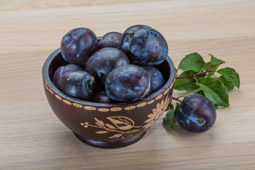 Fresh plums