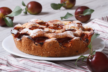 pie with plums recipe from The New York Times