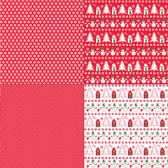 Red White Winter patterns
