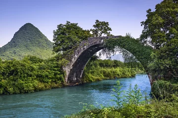 Foto op Plexiglas Drakenbrug in Guilin, China © SeanPavonePhoto