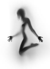 Beautiful female human body silhouette