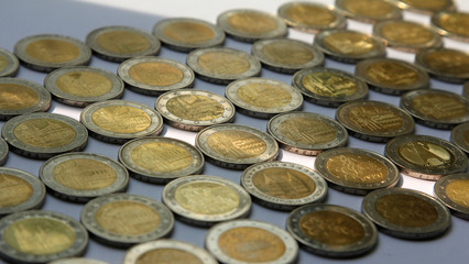 Euro coins from different countries