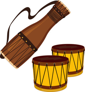 Bata and bongo drums