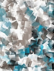 Abstract cubist background - in blue,white and brown