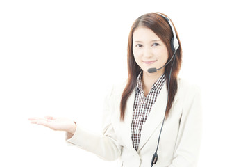 笑顔のオペレーター