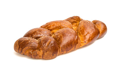 Fresh sweet bread isolated on white background
