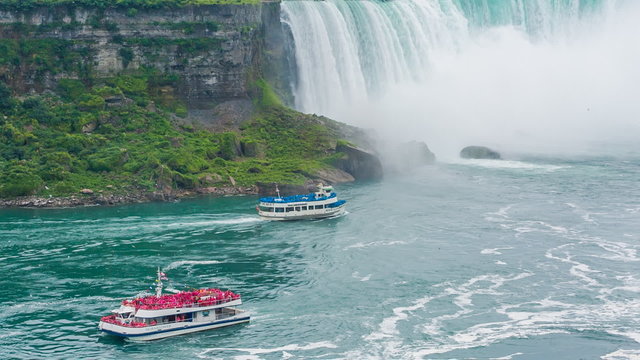 Niagara Falls view from Skylon Tower. Canada