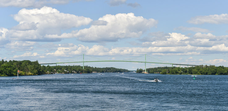 The Thousand Islands Bridge and Boat