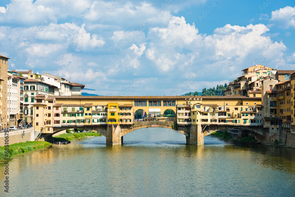 Sticker ponte vecchio, florence, italy