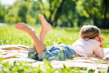 Fototapeta premium Kid in park