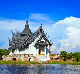 Fototapeta na wymiar Sanphet Prasat Palace in Thailand