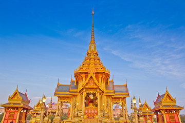 Fototapeta premium Tajski królewski pogrzeb w Bangkoku w Tajlandii