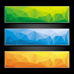 Set of colorful abstract banners.