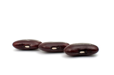 beans on white background