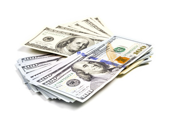 Sheaf of old and new dollars