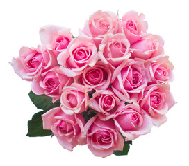 bouquet of fresh pink roses