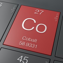 Cobalt element from periodic table