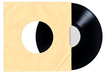 Blank Vinyl Record Sleeve