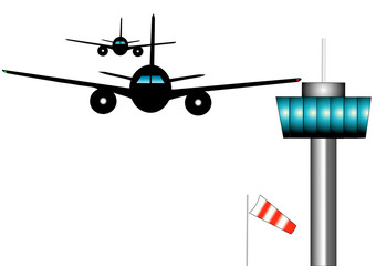 avion stylisé fond blanc 5