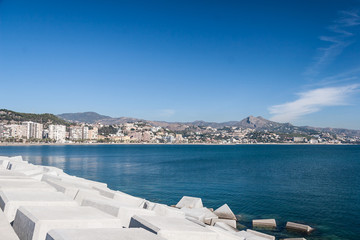 Fototapeta na wymiar Coastline at Malaga