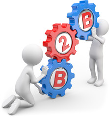 3d Männchen b2b Partner