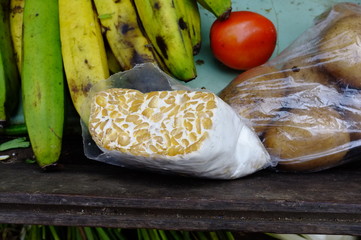 Fresh Tempeh, a soy product like tofu