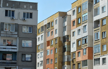 Old apartments in Bulgaria