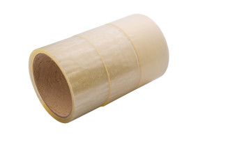 Packing tapes on white background