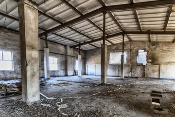 destroyed warehouse