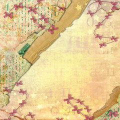 Abstract beautiful background in the style of mixed media with a