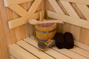 Fototapeta na wymiar Sauna detail