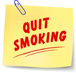 Vector quit smoking message