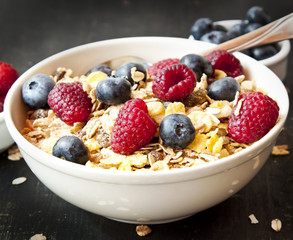 Muesli with Berries for Breakfast