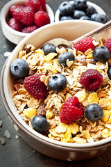 Muesli with Berries for Breakfast