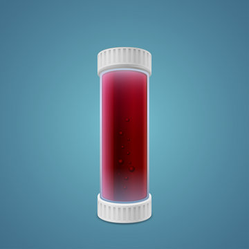 Capsule with blood