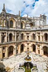 Fototapeta na wymiar view of the beautiful Convent of Christ in Tomar, Portugal.